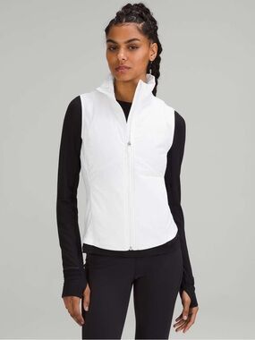 lululemon athletica White Quilted Full-Zip Vest - Women